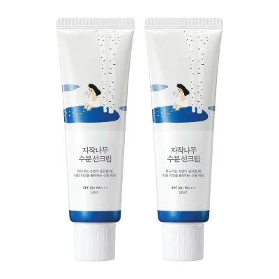 【ポイント最大12倍!お買い物マラソン!】ラウンドラボ シラカバ 水分日焼け止め 50ml x 2 SPF50+PA++++
