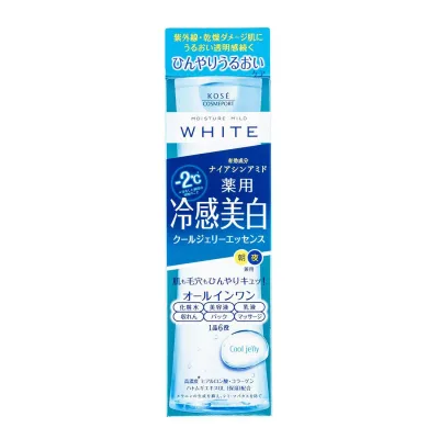 KOSE モイスチュアマイルド ホワイト クールジェリーエッセンス 200mL マイナス2℃タッチのクール美白ジェリーエッセンス オールインワン 無香料