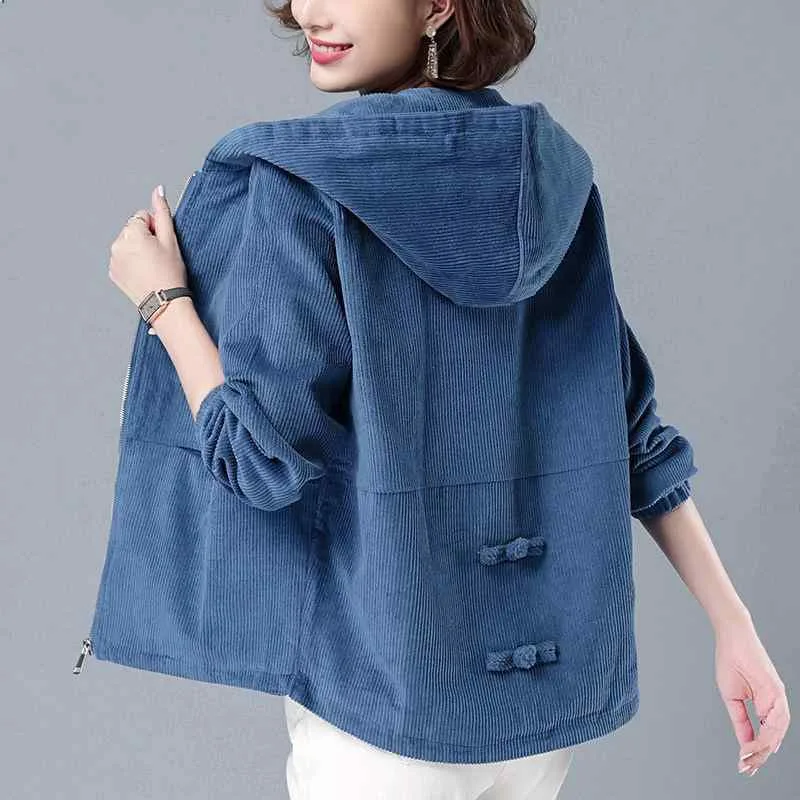 Outerwear, Women's, Autumn/Winter, Blouson, Jumper, Loungewear, Casual, Hooded Top, Outerwear, Corten, Thick, Cold Protection, Body Covering, Large Size, Plus Size, Loose, Slimming, Looks Slender, Stomach, Upper Arm Cover, Baseball, Everyday Use, School