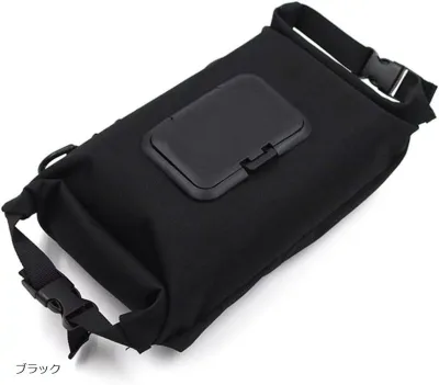 ティッシュケース 2way アウトドア ウェットティッシュ カバー キャンプ 持ち運び 便利 吊り下げ 多機能 ブラック (ブラック)