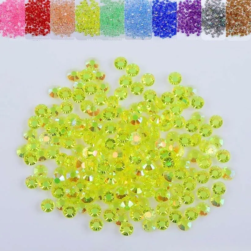 ラインストーン 1000粒 透明クリア うちわデコ (レモン, 3mm)