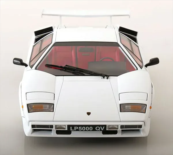 ミニカー 1/12 ランボルギーニ カウンタック LP5000S QV 1985 白色 LAMBORGHINI - COUNTACH LP 5000S QV 1985 KKS【限定予約商品】