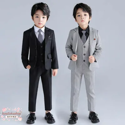 小学校 卒業式 スーツ 男子 フォーマル 男の子 子供 スーツ 子供服 卒業式 七五三 結婚式 入学式 発表会 男の子用スーツ 4/5点セット