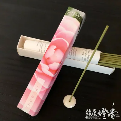 インセンス ESTEBAN ツバキ TSUBAKI ST40本 旅の記憶 エステバンフレグランス / スティック オリジナル / お香 洋風の多彩な香り サロン 美容室 おしゃれ 部屋焚き 室内香 フランス アロマ 人気シリーズ 日本製 国内生産 / 紡屋燈香 ほうやとうか