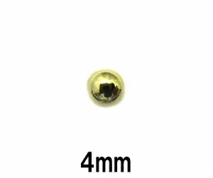 18GP ボディピアス 18ゴールドプレーティット 4mm ピアスキャッチ★メール便翌日到着300円★