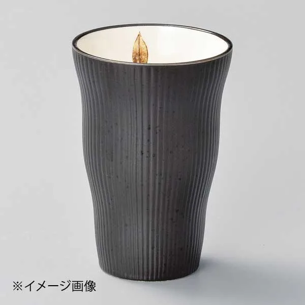 黒油滴リーフトクサ焼酎カップ