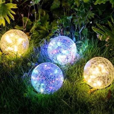 ソーラーライト 屋外 明るい ガーデンライト 防水 3色 ソーラー led ガラス 置き型 トパーズ ドーム型 太陽光 ledライト 庭 玄関 駐車場 夜間センサー 1/2/4