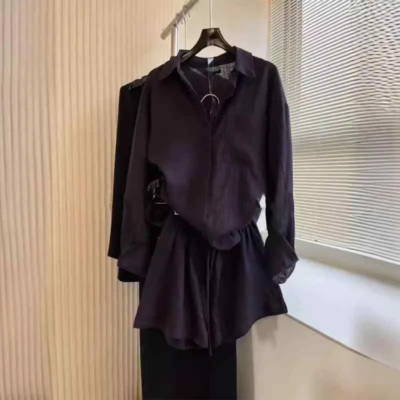 レディース シャツ ショートパンツ セット シンプル 素材 通気性 吸湿速乾 軽量 ストレッチ 普段使い カジュアル トップス ボトムス コーディネート
