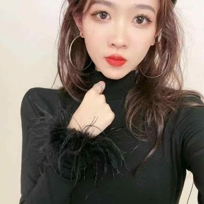 Tops Fall/Winter Wool High Neck Switching Fur Cuffs Long Sleeves White Slim Fit Warmth Stylish Innerwear Everyday Use Soft Material Stretchy
