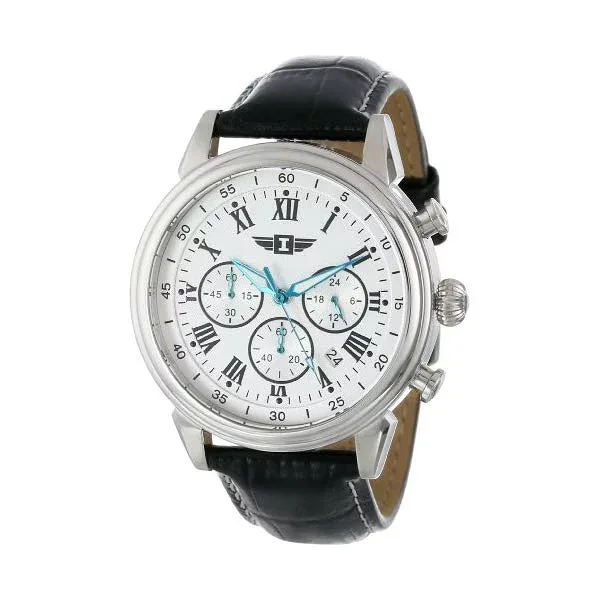インビクタ 腕時計 INVICTA インヴィクタ メンズ 男性用 90242 I By Invicta Men's 90242-002 Stainless Steel Watch with Black Leather Band