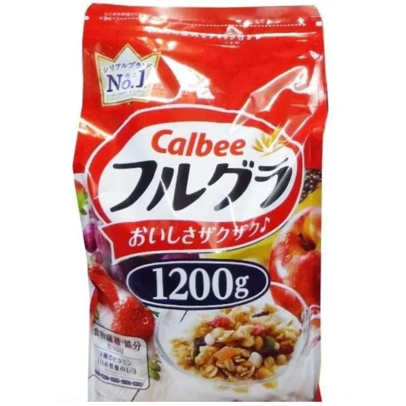 カルビー フルグラ 1200g Calbee シリアル 1.2kg 朝食 朝 食物繊維 鉄分 ビタミン おやつ 大容量 大袋 564513