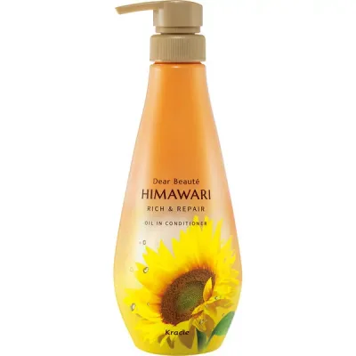 【クラシエ公式】ディアボーテ HIMAWARI オイルインコンディショナー リッチ&リペア ポンプ 500g|うねり・くせ毛ケアに