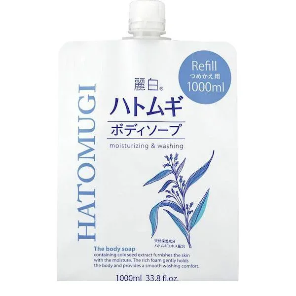 4513574027121 【10個入】 麗白 ハトムギボディソープ 詰替用大容量サイズ1000ml【キャンセル不可】