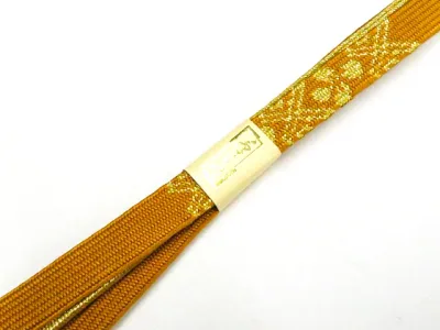 【中古】和装小物 帯締め 高麗組 手組 金糸 未使用品 美品 帯締 26w03-3516【リサイクル】 IDnet