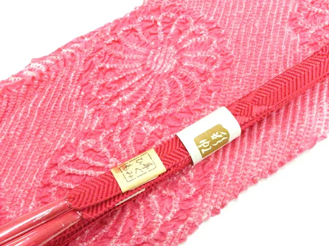 【中古】和装小物 帯締め帯揚げセット 平組 中抜き絞り 帯締 帯揚 26w04-4690【リサイクル】 IDnet