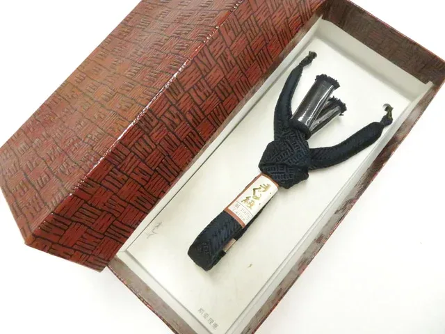 【中古】和装小物 男物 羽織紐 未使用品 箱入 美品 26w07-9317【リサイクル】 IDnet