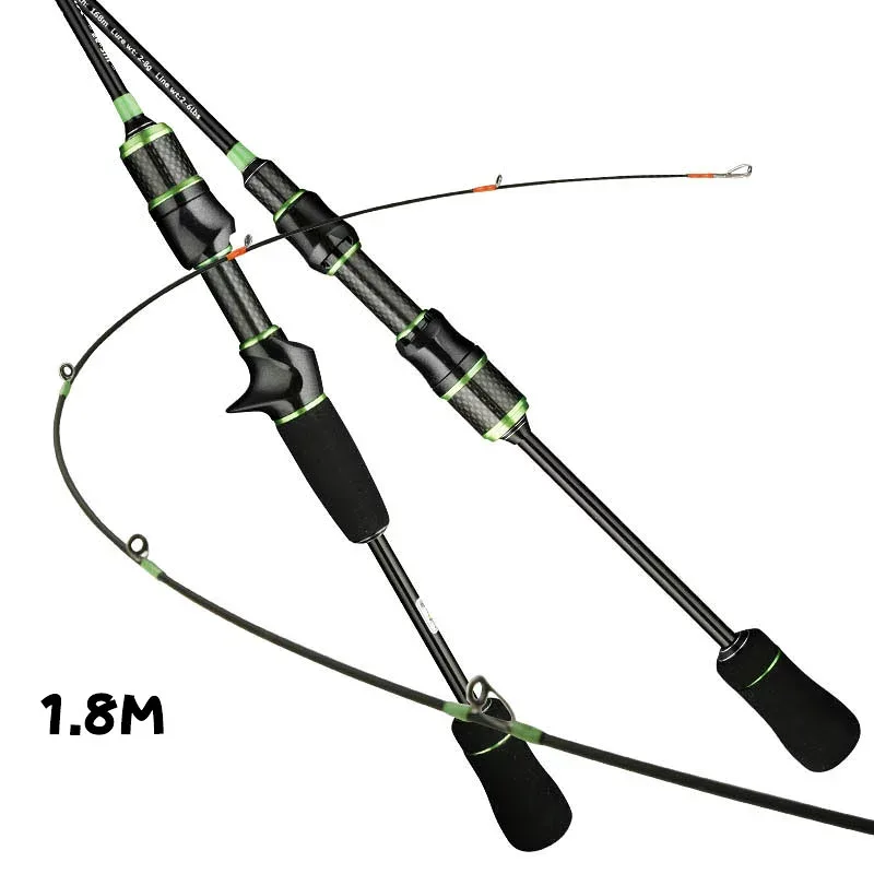 【送料無料・1.8M】 釣り竿 シーバスロッド コンパクト ルアーロッド スピニングモデル ベイトロッド 釣竿 フィッシング 伸縮 釣竿 超硬質高炭素 高強度 耐久性 超軽量 携帯型 釣具 釣り具 釣り用品 海釣り 川釣り