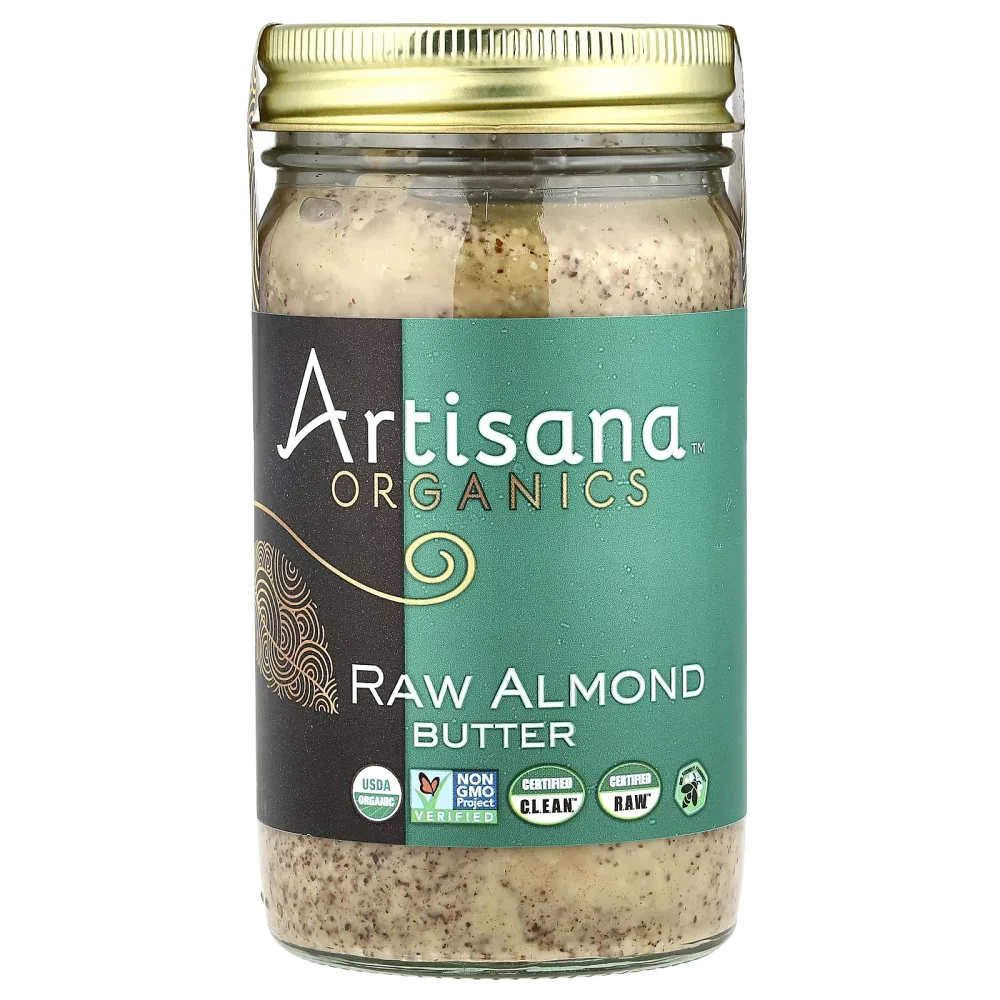 【6,000円以上購入で15%OFFクーポン★10/14 20:00~10/17 09:59】Artisana ロー アーモンドバター 【 iHerb アイハーブ 公式 】 アーティサナ オーガニック 未加工 ナッツバター 397g