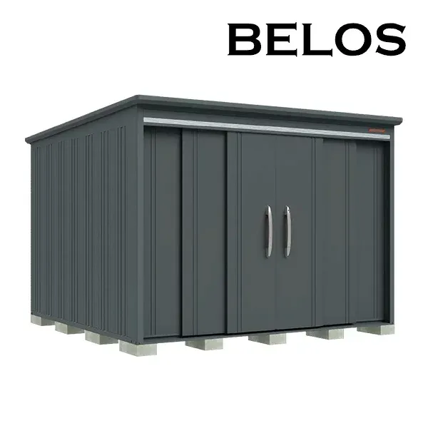 ●u.田窪工業所 物置【B-G2930N】BELOS (ヴェロス) B-series 豪雪型 標準屋根 棚なしタイプ 間口2930mm 奥行3000mm 受注生産