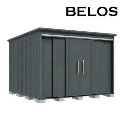 ●u.田窪工業所 物置【B-G2930N】BELOS (ヴェロス) B-series 豪雪型 標準屋根 棚なしタイプ 間口2930mm 奥行3000mm 受注生産