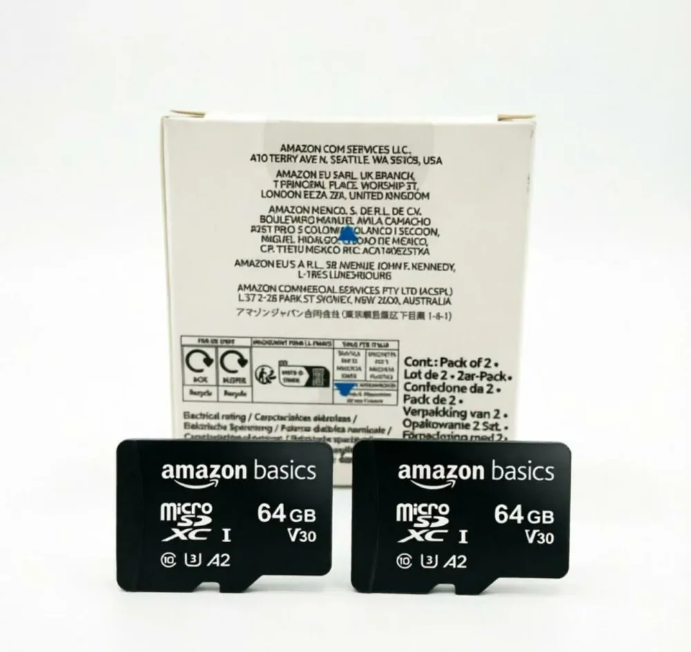 microSDXCメモリーカード 64GB (2個セット) フルサイズアダプター付き A2 U3 読み込み速度最大100MB/秒 ブラック B08TJTB8XS 840095874014