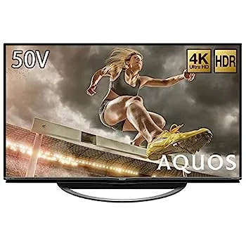 【中古】【非常に良い】シャープ SHARP 50V型 4K対応 液晶 テレビ AQUOS N-Blackパネル HDR対応 4T-C50AM1