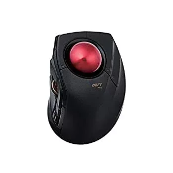 【中古-非常に良い】エレコム トラックボールマウス/人差指/8ボタン/有線/無線/Bluetooth/ブラック