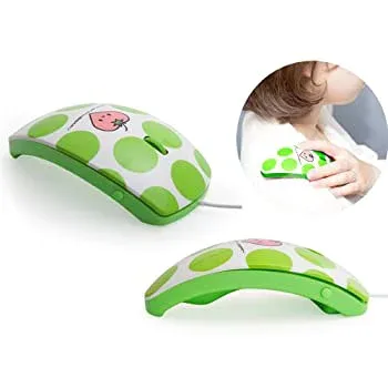 【中古-非常に良い】 リラクゼーション用バイブレーション機能付きマウス マウスフィット mousefit Green グリーン