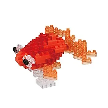 【中古】ナノブロック 出目金 赤 NBC_225