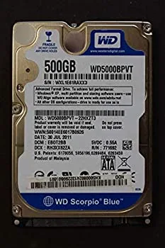 【中古】【非常に良い】wd5000bpvt、デルScorpio Blue 500?GB 5400?RPM 2.5?" SATAハードドライブ