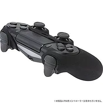 【中古】CYBER ・ コントローラーシリコンカバー HIGH GRIP2 ブラック - PS4 z2zed1b