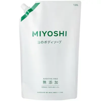 MIYOSHI 無添加 泡のボディソープ 詰め替え リフィル 1.0L