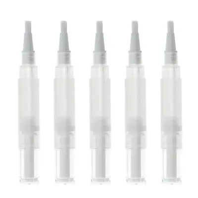 ツイストペン 5ml 透明 詰め替え容器 空のネイルオイルペン 5本セット メイク容器 多機能 ファンデーション ネイルオイル コンテナ ブラシヘッド付き 小分けボトル 携帯便利 旅行小物 繰…