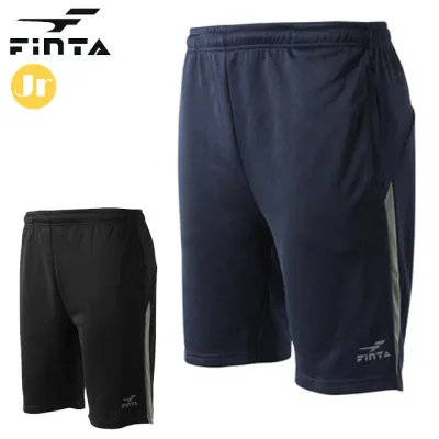 ネコポス フィンタ スポーツウエア ジュニア ハーフパンツ FINTA FT3014 ジャージ ニットパンツ ポケット付属 ベーシックタイプ スリムシルエット サッカー フットサル トレーニングウエア