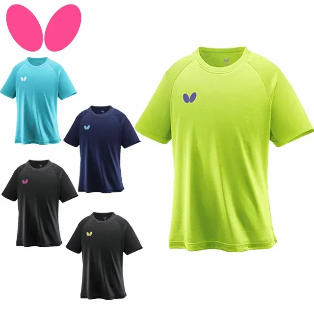 ネコポス バタフライ Butterfly Tシャツ ウィンロゴ・Tシャツ2 半袖 ショートスリーブ トップス ウエア アパレル ロゴがアクセントのシンプル メンズ レディース ユニセックス 卓球 テーブルテニス 46420
