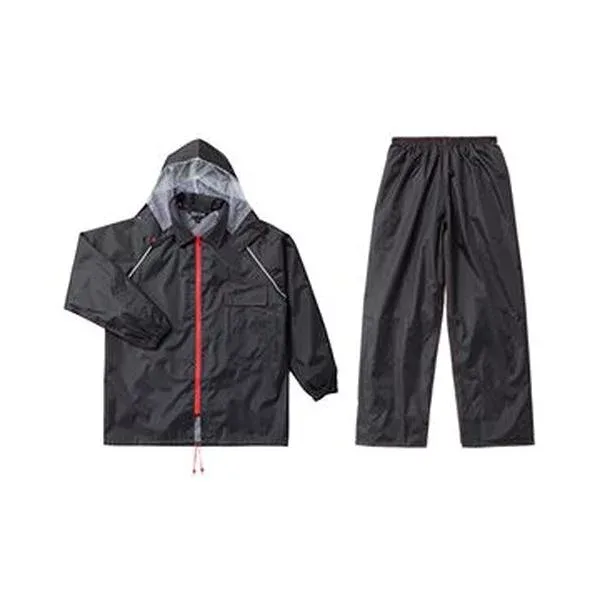 川西工業 レインスーツ ブラックイーグルLLサイズ #3673LL 1着 【×5セット】 【お徳用 まとめ買い お買い得 業務用 割引 セット販売】 ( 掃除用品 文房具・事務用品 生活雑貨 オフィス用品 日用品雑貨 日用消耗品 文房具 お掃除 )