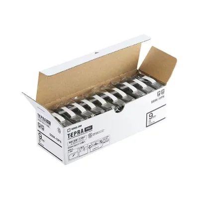 KING JIM キングジム PROテープ エコパック 白ラベル 9mm 10個入 SS9K-10PN 文具 オフィス用品 ラベルシール プリンタ