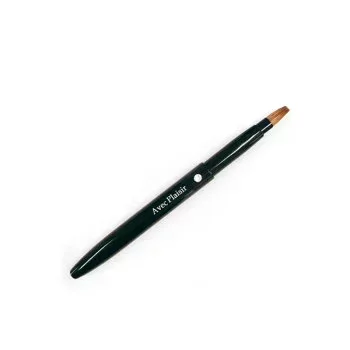 喜筆(kiHiTsu) 携帯リップブラシ プッシュアップ式 黒 スワロフスキー付 14-3-suwAro
