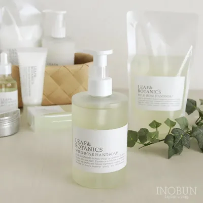 リーフ&ボタニクス ハンドソープ LEAF&BOTANICS 290mL ワイルドローズ 日本製 松山油脂