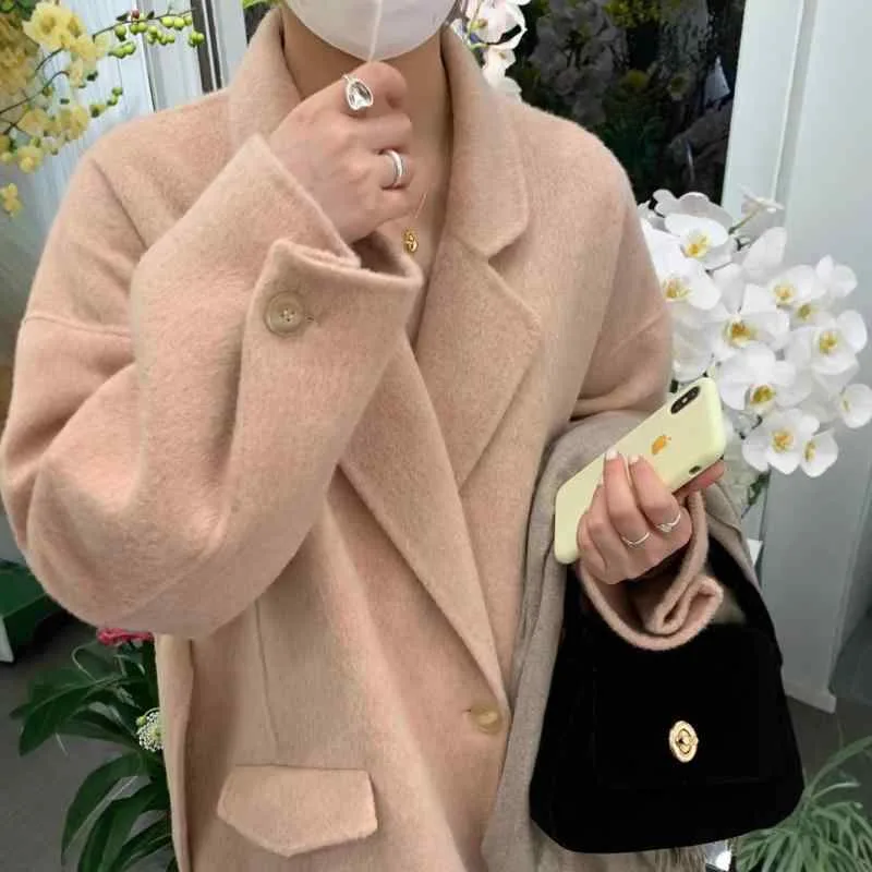 チェスターコート レディース アウター ロングコート 両面ウール ダブルフェイス 毛皮 コート 羽織 上着 ゆったり 体型カバー 高級感 厚手 暖かい 防寒 30代 通勤 通学 お出かけ 旅行 冬 無地