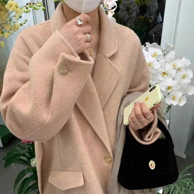 チェスターコート レディース アウター ロングコート 両面ウール ダブルフェイス 毛皮 コート 羽織 上着 ゆったり 体型カバー 高級感 厚手 暖かい 防寒 30代 通勤 通学 お出かけ 旅行 冬 無地
