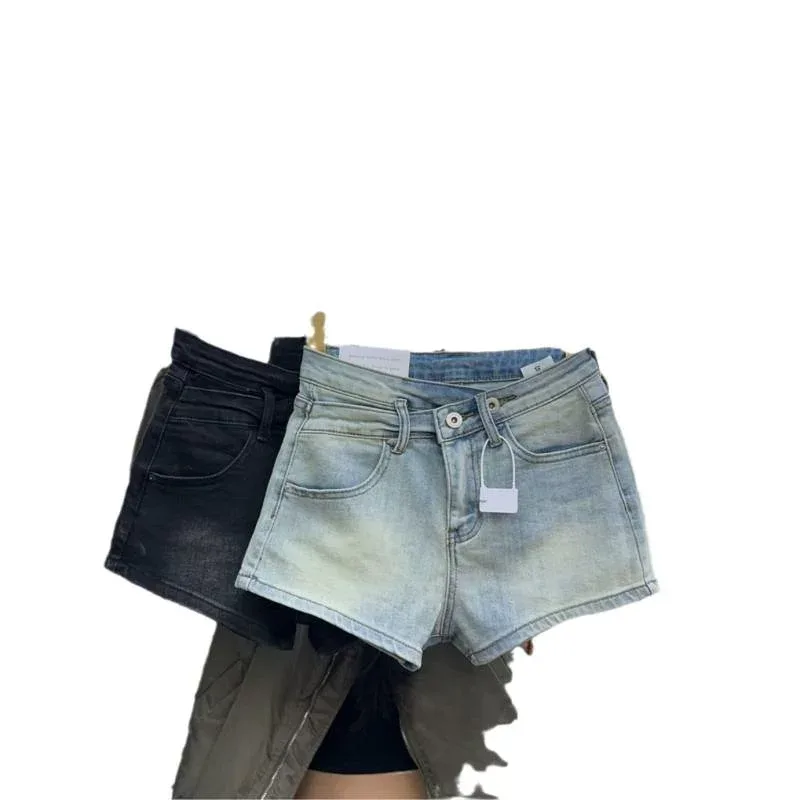 ショートパンツ レディース 夏 ハイウエスト Aライン デニム ショート丈 ホットパンツ 美脚 着痩せ 脚長効果 カジュアル ボトムス お出かけ デート 旅行 10代 20代 30代 ジーパン ジーンズ