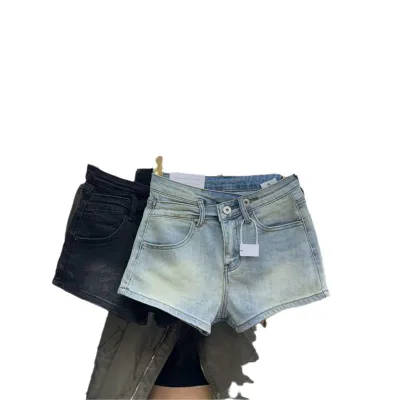 ショートパンツ レディース 夏 ハイウエスト Aライン デニム ショート丈 ホットパンツ 美脚 着痩せ 脚長効果 カジュアル ボトムス お出かけ デート 旅行 10代 20代 30代 ジーパン ジーンズ