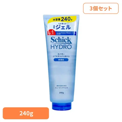 【3個セット】ハイドロシェービングジェル 240g 20759シック Schick ハイドロ シェービングジェル シック