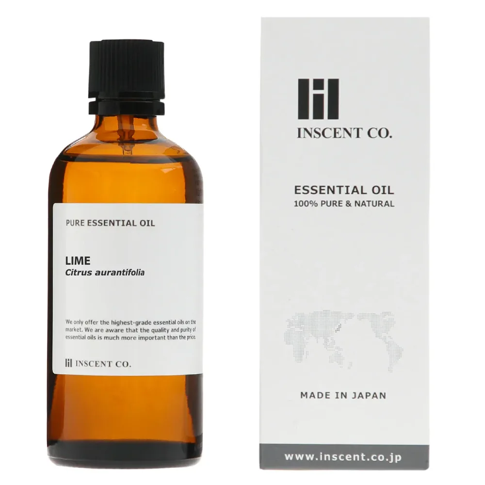 ライム 100ml エッセンシャルオイル 精油 アロマオイル アロマ 大容量 業務用 インセント AEAJ 認定精油 日本アロマ環境協会 アロマディフューザー アロマ加湿器【IST】