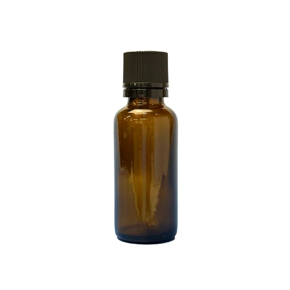 茶色 遮光 ガラス瓶 30ml(1本/黒キャップ/ドロッパー付) アロマオイル 精油 エッセンシャルオイル【S】