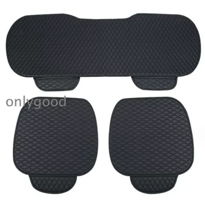 車用 座布団 クッション PU カークッション 車座布団 3点セット シートカバーシート 車イスクッション カー用品 シンプル 運転席 助手席 後部座席 車用品老人の日