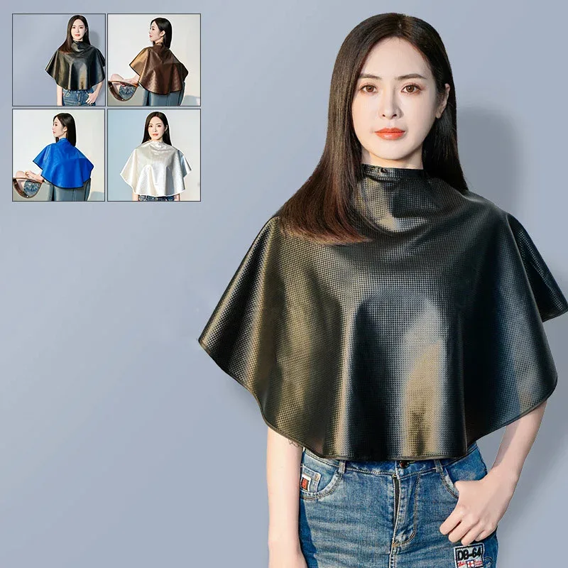 \50円|600円|8%OFF/散髪ケープ 80*67cm 散髪マント 毛染めケープ ヘアエプロン シャンプーケープ 防水 静電気防止 ヘアカラー用 家庭用 サロン 美容師 理容師 送料無料