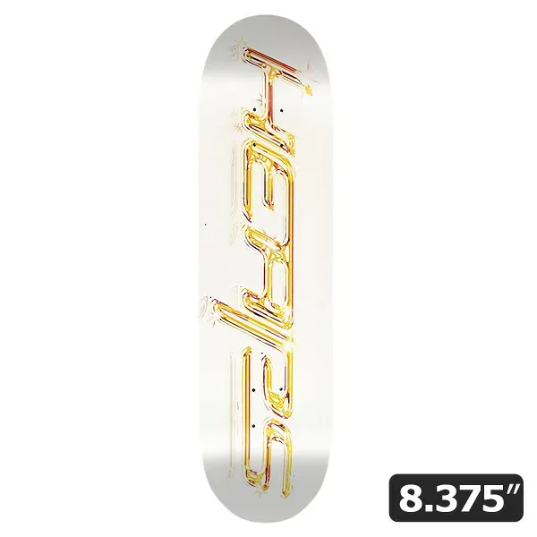【HEAPS】LOGO WHITE/GOLD 8.375インチ ヒープス スケートボード スケボー デッキ SKATEBOARD DECK