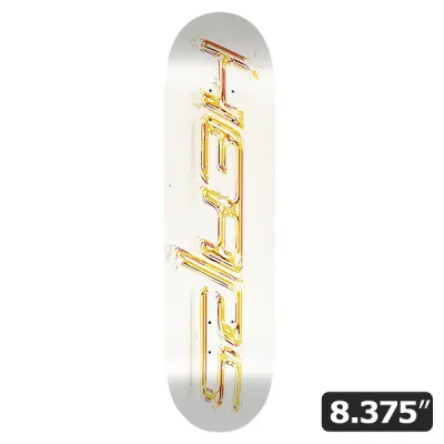 【HEAPS】LOGO WHITE/GOLD 8.375インチ ヒープス スケートボード スケボー デッキ SKATEBOARD DECK